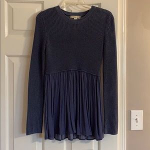 It’s Our Time Blue Peplum Sweater Top